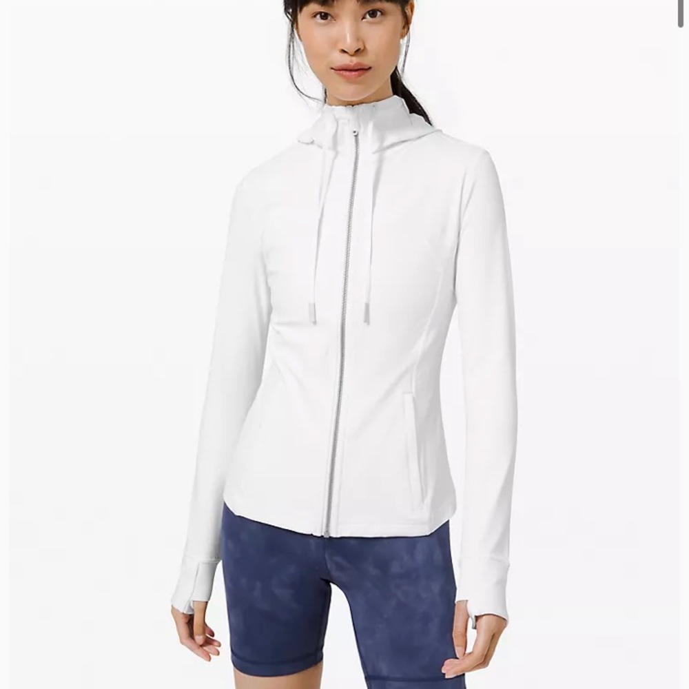Lululemon hooded nulu define jacket white 10